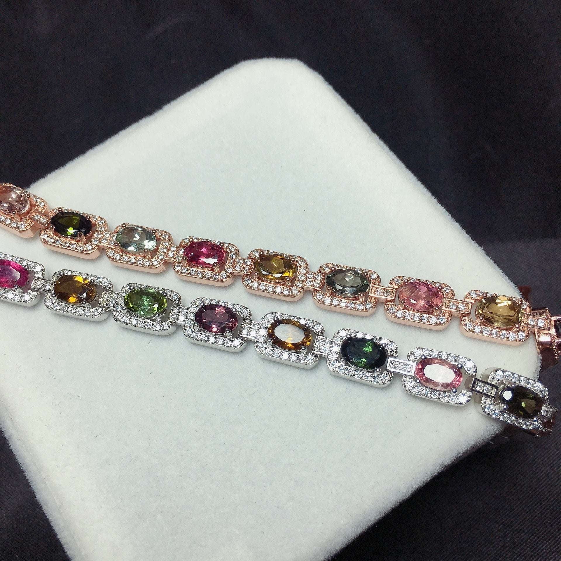 Elegant Tourmaline Bracelet, Fashion Bracelet Online, Rose Gold Tourmaline - available at Sparq Mart