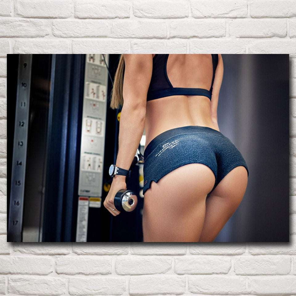 Fitness Motivation Art, Home Gym Decor, Women’s Weightlifting Poster - available at Sparq Mart