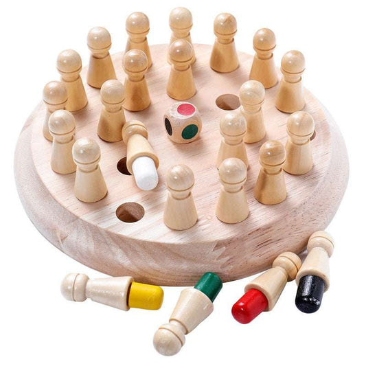 Educational Chess Set Kids, Memory Chess Game Toy, Wooden Chess Safe Kids - available at Sparq Mart