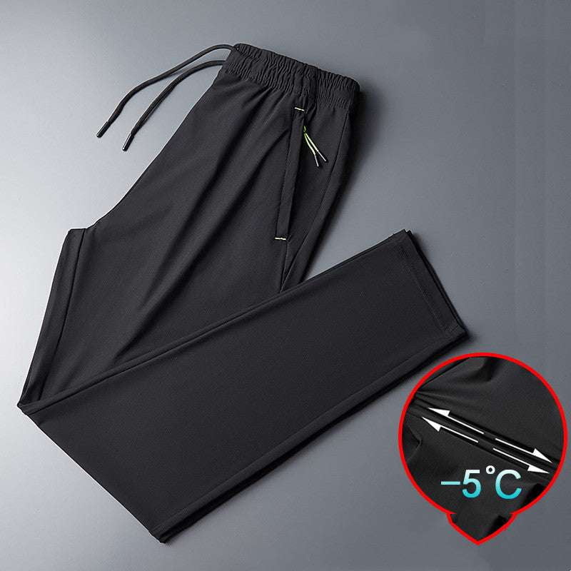 extra large pants, large ice silk pants, men's straight pants - available at Sparq Mart