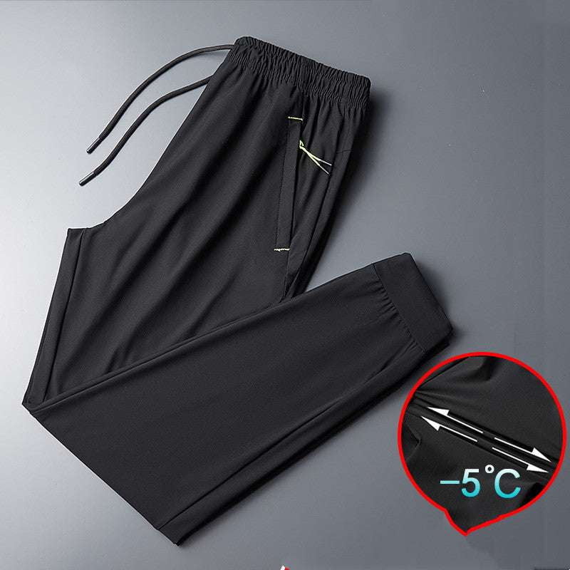 extra large pants, large ice silk pants, men's straight pants - available at Sparq Mart