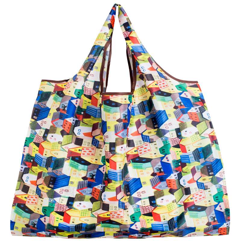 Collapsible shopping bag, Ladies reusable bag, Stylish grocery bag - available at Sparq Mart