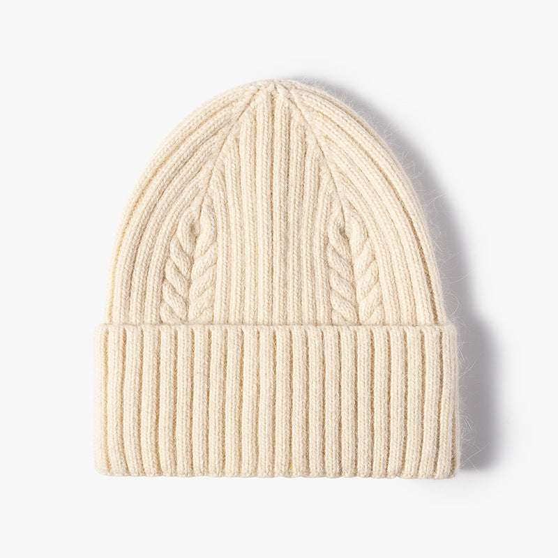 Fashionable Knitted Hats, Solid Color Wool Hats, Women's Warm Hats - available at Sparq Mart