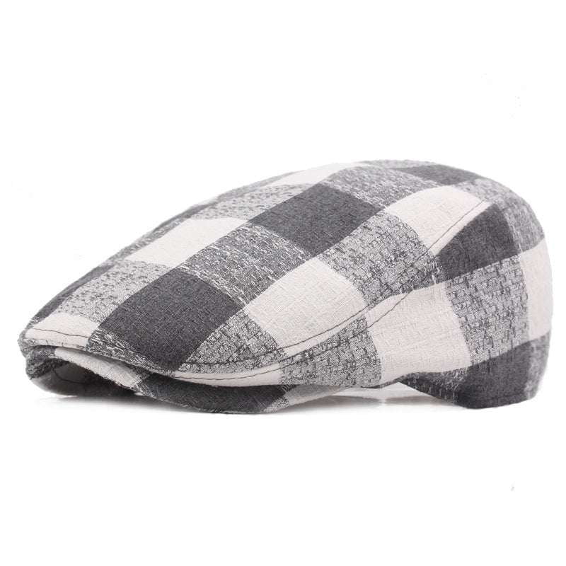 Chic Beret Caps, Stylish Plaid Beret, Women's Tartan Beret - available at Sparq Mart