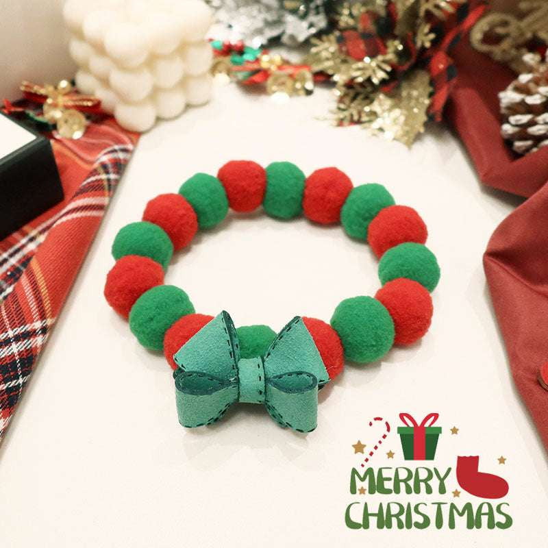 Christmas Cat Collar, Festive Pet Accessory, Holiday Kitten Bowtie - available at Sparq Mart