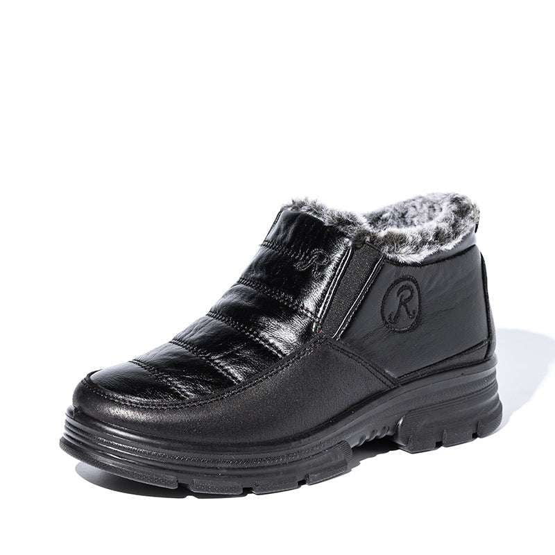 Cotton Lined Boots, Cozy Winter Footwear, Fleece Leather Boots - available at Sparq Mart