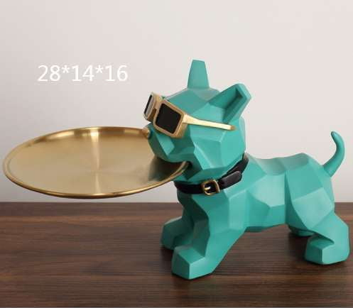 Bulldog Key Holder, Decorative Cabinet Tray, Luxury Style Organizer - available at Sparq Mart