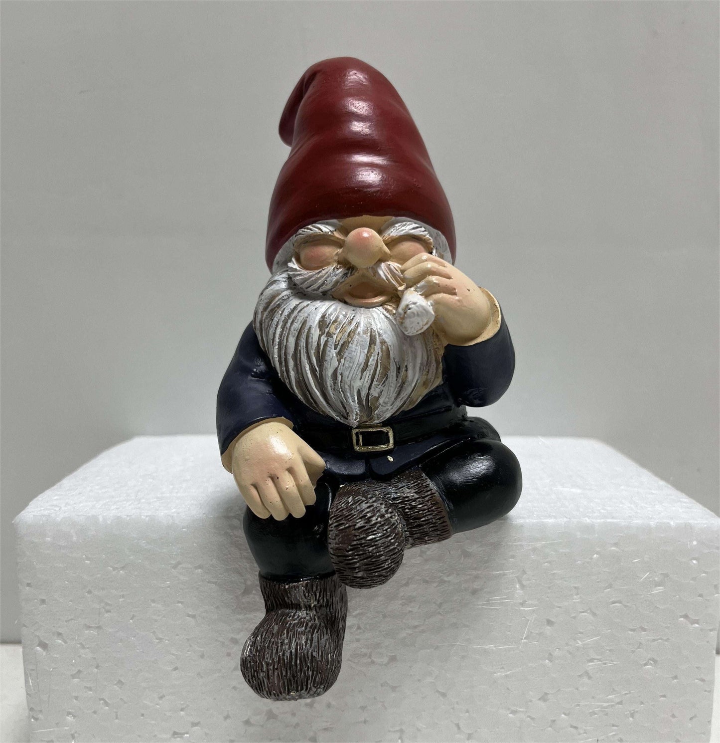 Elf Sitting Ornament, Humorous Elf Statue, Resin Elf Decor - available at Sparq Mart