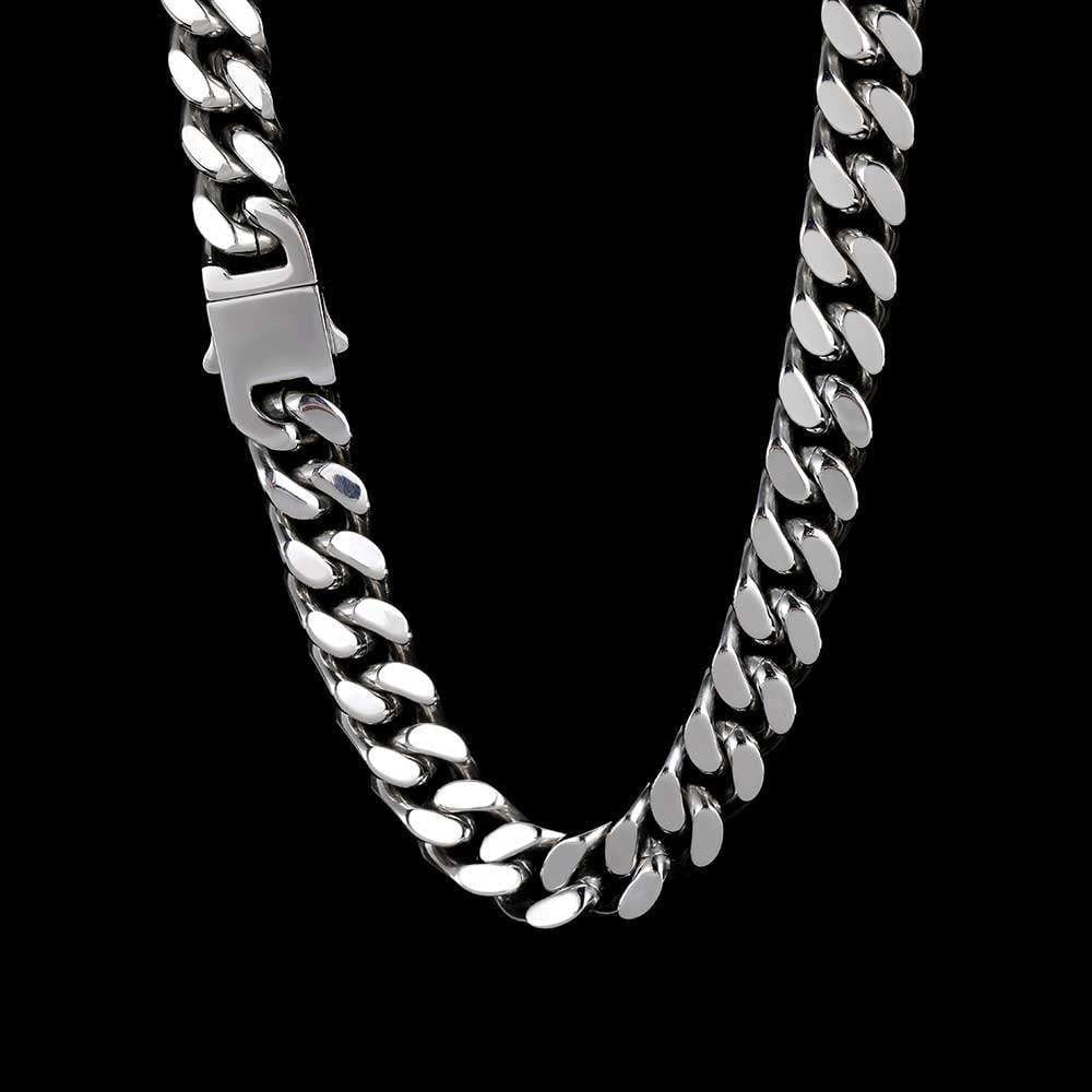 Cuban Link Jewelry, Encrypted Gold Bracelet, Stainless Steel Necklace - available at Sparq Mart