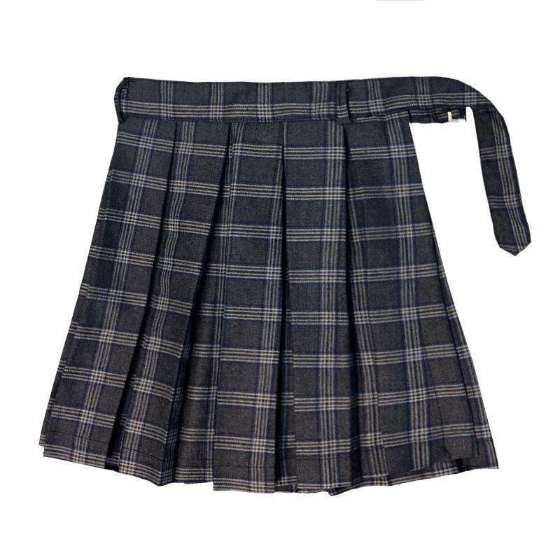 Belted Skirt Shorts, Gothic Lattice Skirt, Hollow Detail Bottoms - available at Sparq Mart