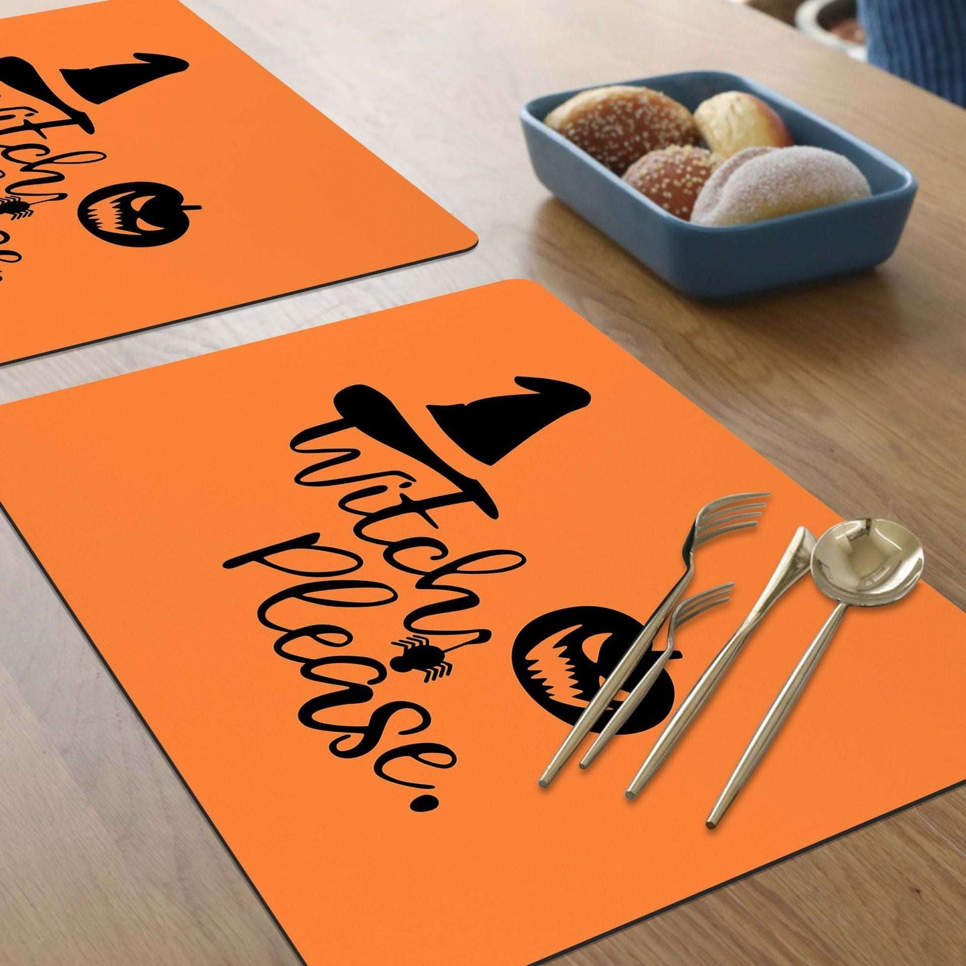 Halloween Water-absorbent Mat, Non-slip Countertop Mat, Pumpkin Kitchen Mat - available at Sparq Mart