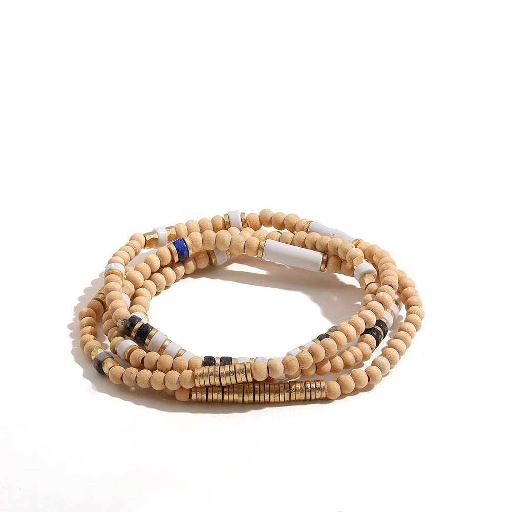 Eco-friendly Bracelet, Handmade Bead Bracelet, Wooden Bead Jewelry - available at Sparq Mart