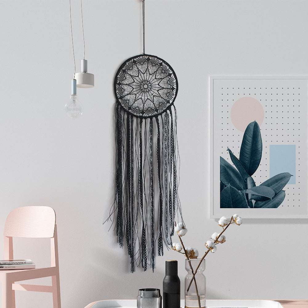 Handmade Home Accents, Lace Dream Catcher, Tassel Ornament Decor - available at Sparq Mart