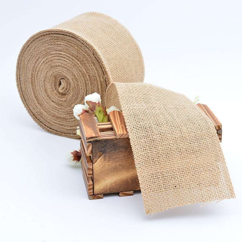 DIY wedding decor, Handmade jute ribbon, natural cloth ribbon - available at Sparq Mart