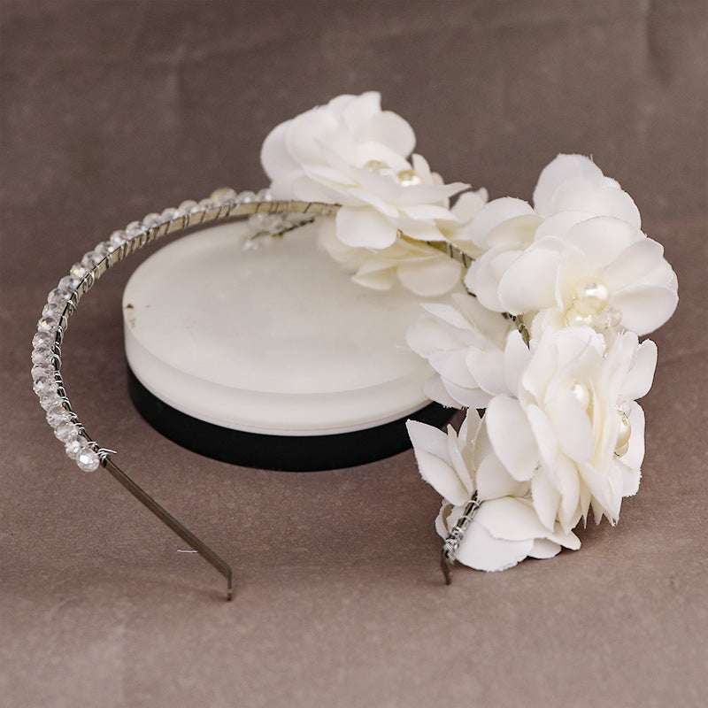 Bridal Headwear, Handmade Pearl Crystal, Unique - available at Sparq Mart