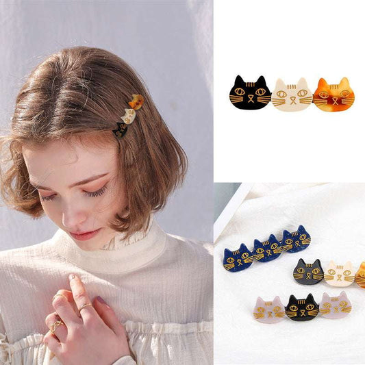 Cute Animal Duckbill Clips, Harajuku Kitten Hairpin, Kawaii Fashion Hair Accessory` - available at Sparq Mart