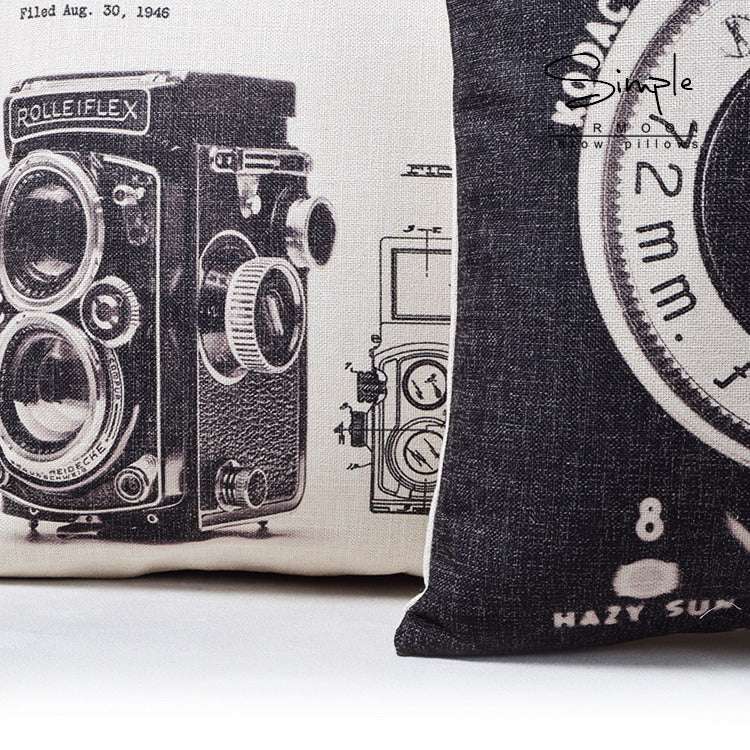 43x43cm Size, Cotton Linen Cushion, Simple Style Pillowcase - available at Sparq Mart