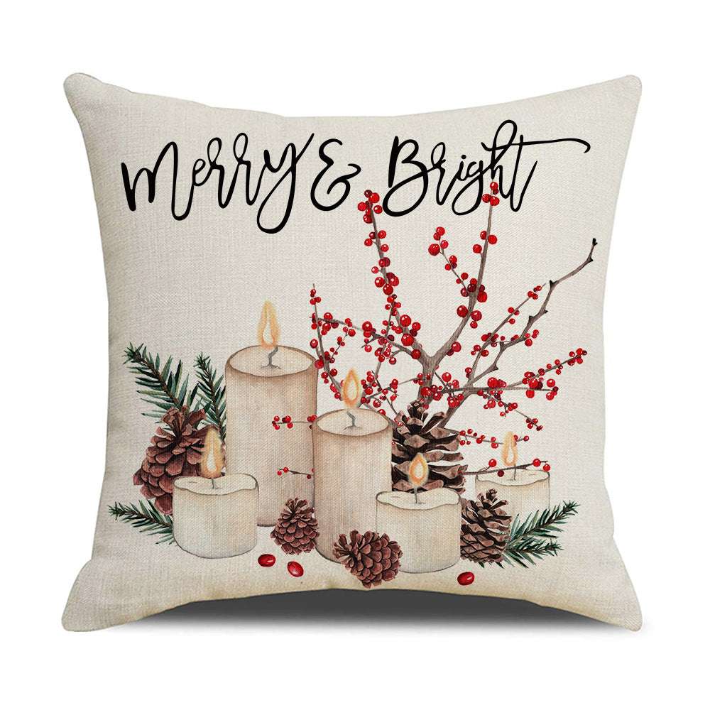 Linen Christmas Pillow, Printed Watercolor Pillow, Wholesale Christmas Pillow - available at Sparq Mart