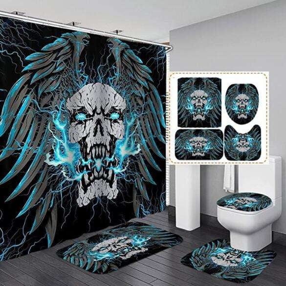 Halloween Shower Curtain, Polyester Shower Curtain, Waterproof Shower Curtain - available at Sparq Mart