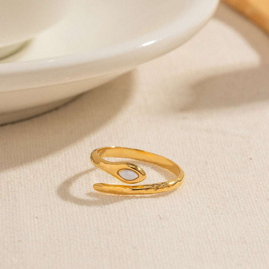 18K Gold Snake Ring, High-Quality Snake Ring, INS Style Ring - available at Sparq Mart