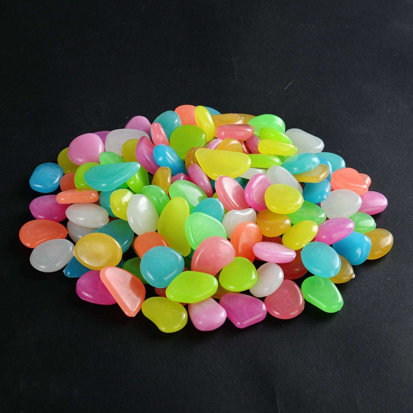 Artificial night glow stones, Colorful luminous pebbles, Environmentally-friendly stones - available at Sparq Mart