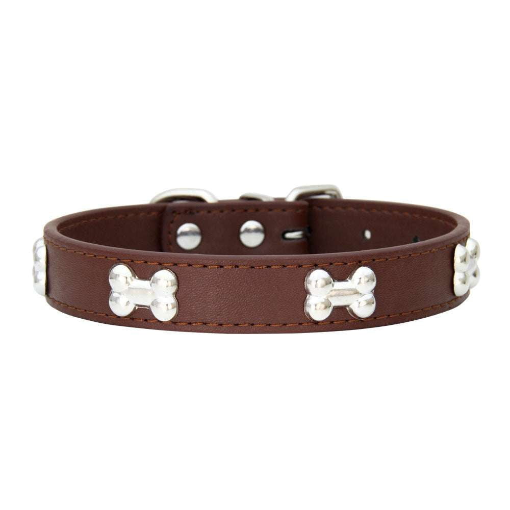 Durable Puppy Collar, Leather Dog Leash, Pet Leash Accessories - available at Sparq Mart