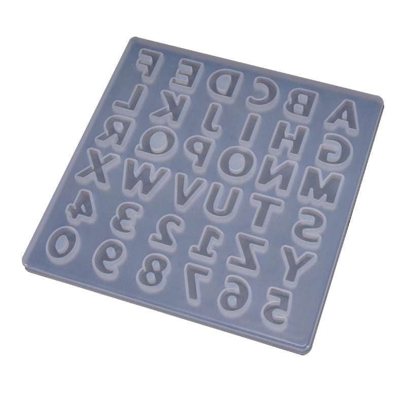 alphanumeric designs, Silicone mold - available at Sparq Mart