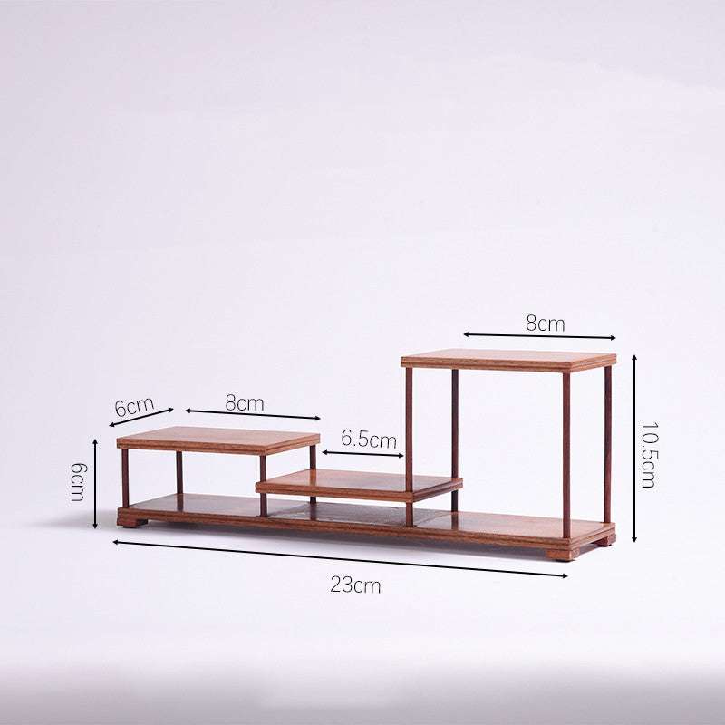 Kung Fu Tea Storage, Small Tea Set Rack, Solid Wood Tea Shelf - available at Sparq Mart