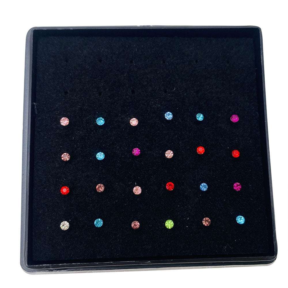 18mm nose studs, diamond nose stud, stainless steel nose stud - available at Sparq Mart