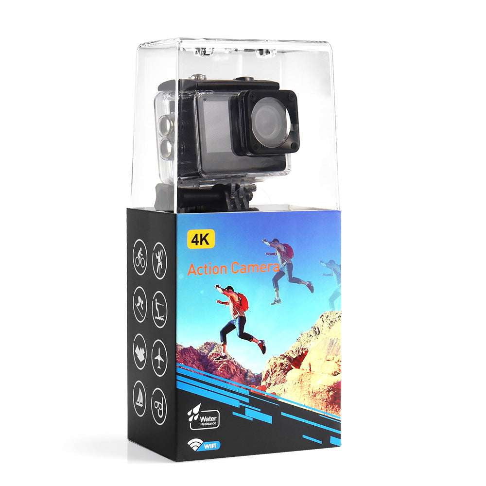 dual screen camera, high-quality camera, Waterproof sports camera - available at Sparq Mart