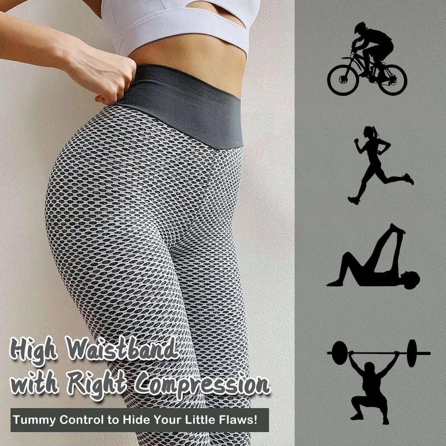 Butt Lifting Leggings, High Waist Yoga Pants, Plus Size Workout - available at Sparq Mart