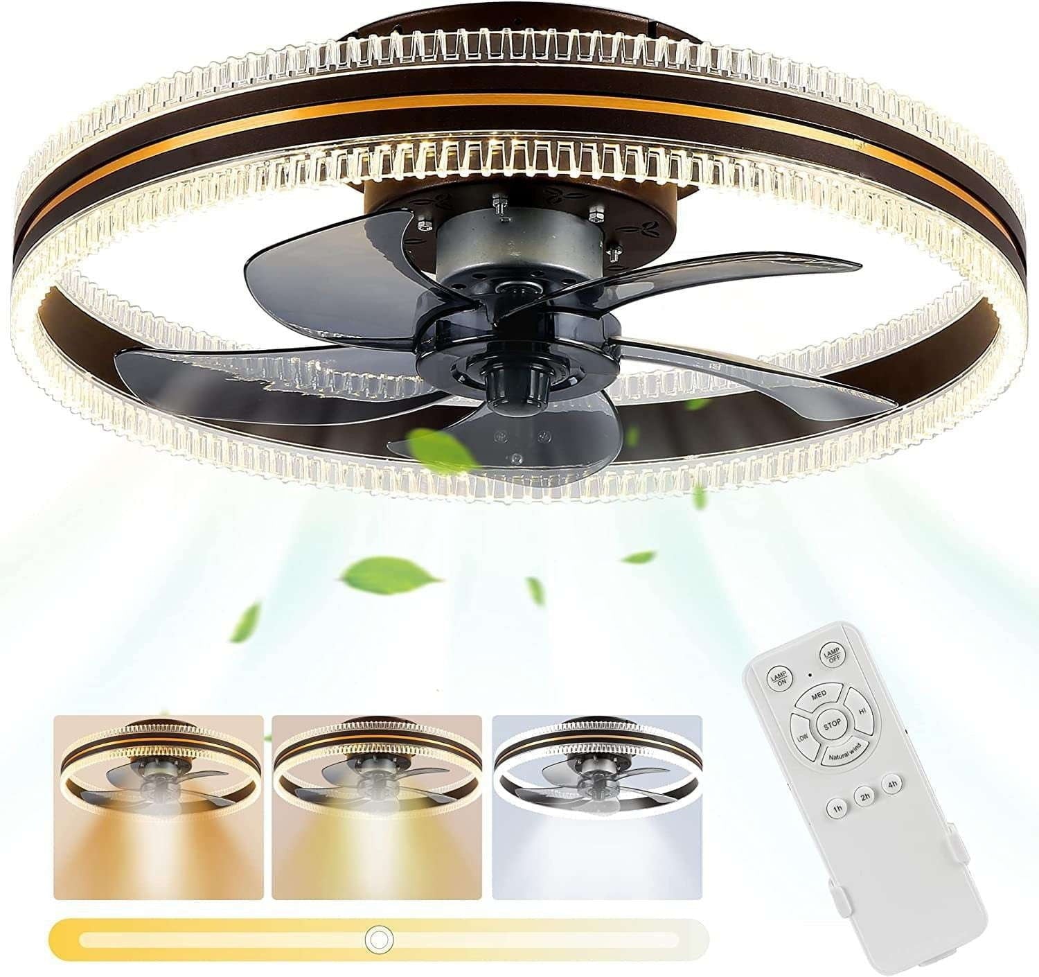 Fan Light Combo, Invisible Ceiling Fan, Modern Fan Lighting - available at Sparq Mart