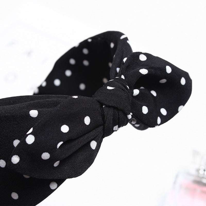 Chic Hair Hoops, Dotted Headband Women, Korean Hair Accessories - available at Sparq Mart