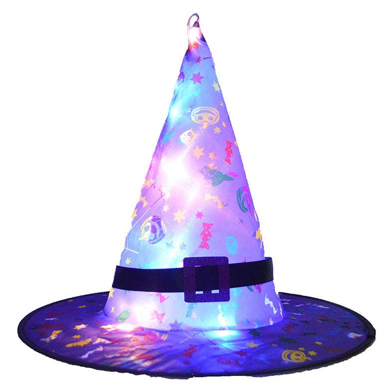 Halloween LED hat, LED holiday decoration, light-up party props - available at Sparq Mart