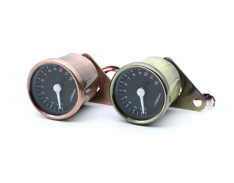 classic speed gauge, motorcycle LED tachometer, red copper tachometer - available at Sparq Mart