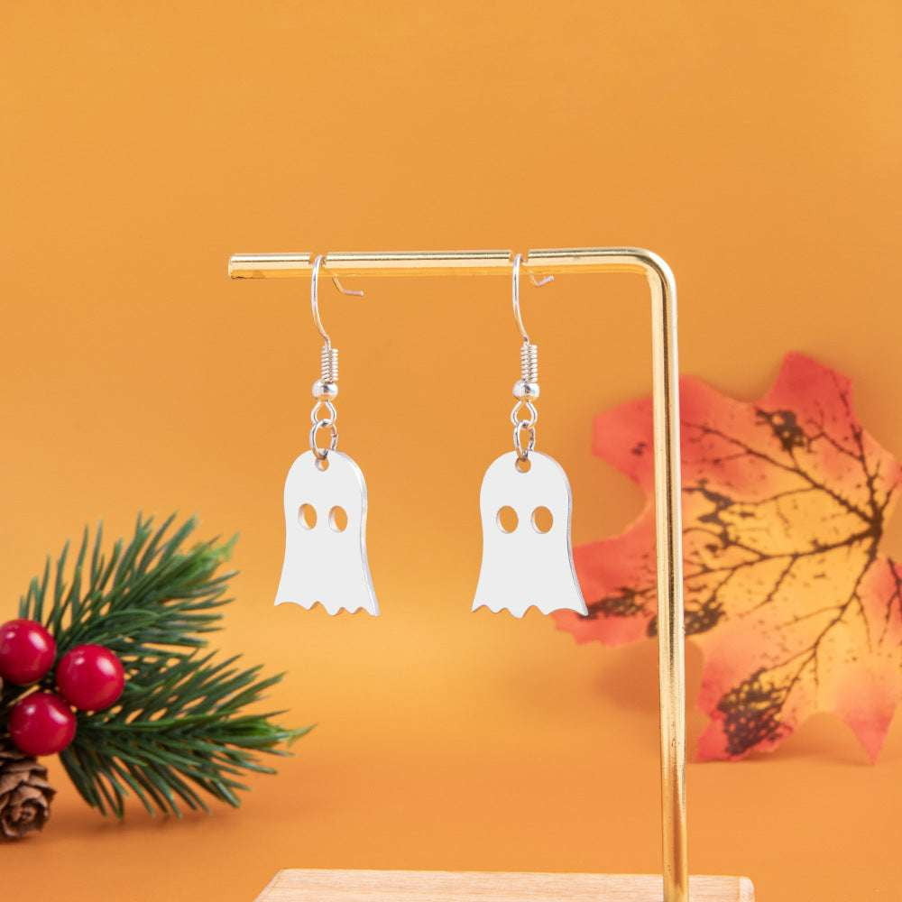 durable ghost earrings, trendy stainless steel earrings - available at Sparq Mart