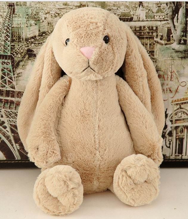 Long-eared Stuffed Animal, Rabbit Plush Toy, Soft Bunny Toy - available at Sparq Mart