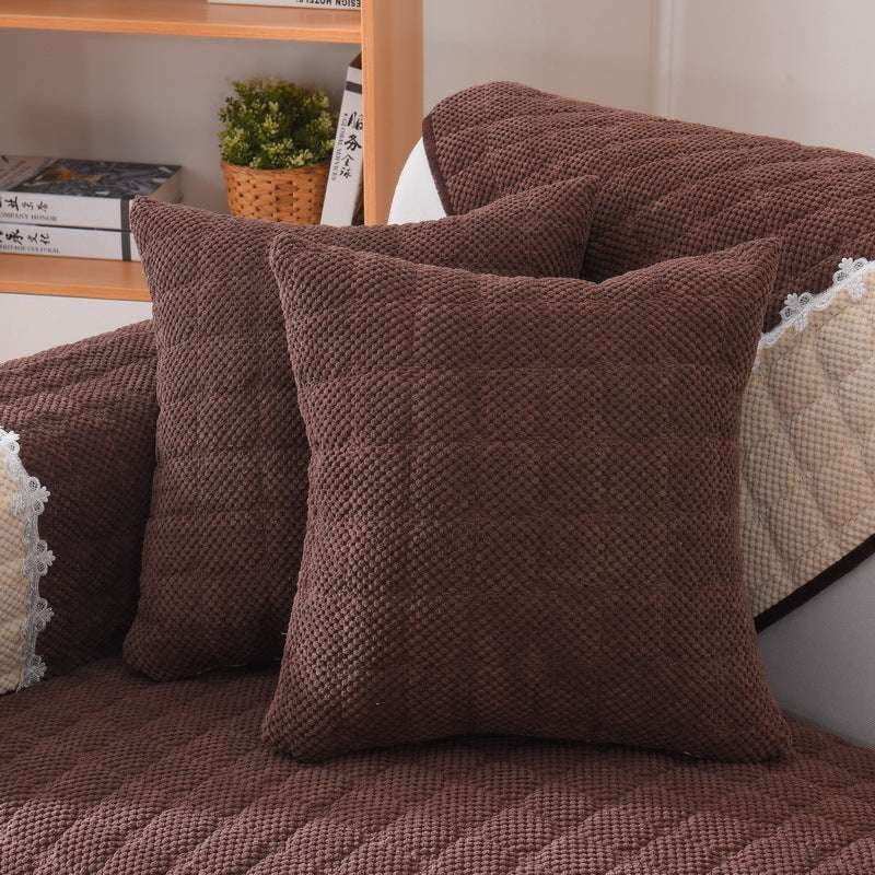 Corduroy Sofa Cushions, Warm Cushion Colors, Winter Couch Pillows - available at Sparq Mart