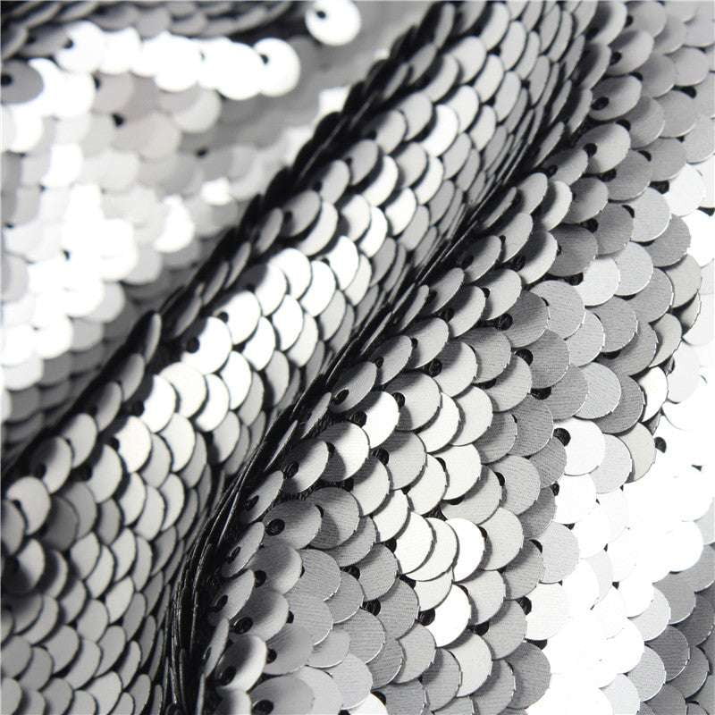 High-Quality Fabric Print, Metallic Texture Material, Sequin Dress Fabric - available at Sparq Mart