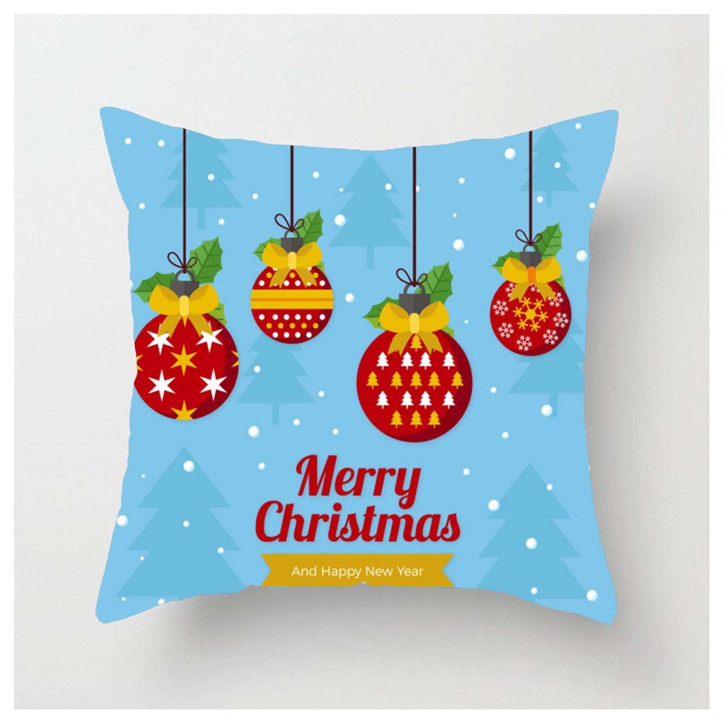 Christmas Ball Pillowcase, Festive Pillow Covers, Luxury Decorative Throw - available at Sparq Mart