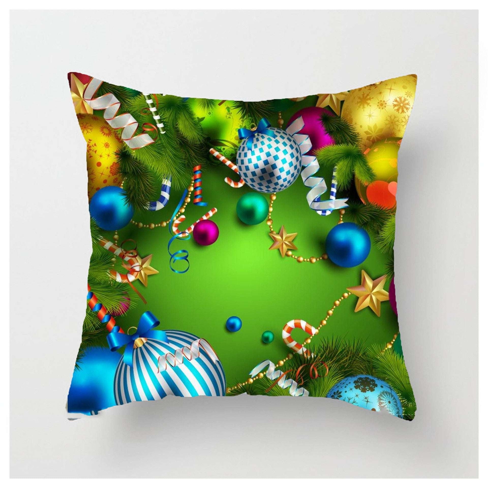 Christmas Ball Pillowcase, Festive Pillow Covers, Luxury Decorative Throw - available at Sparq Mart