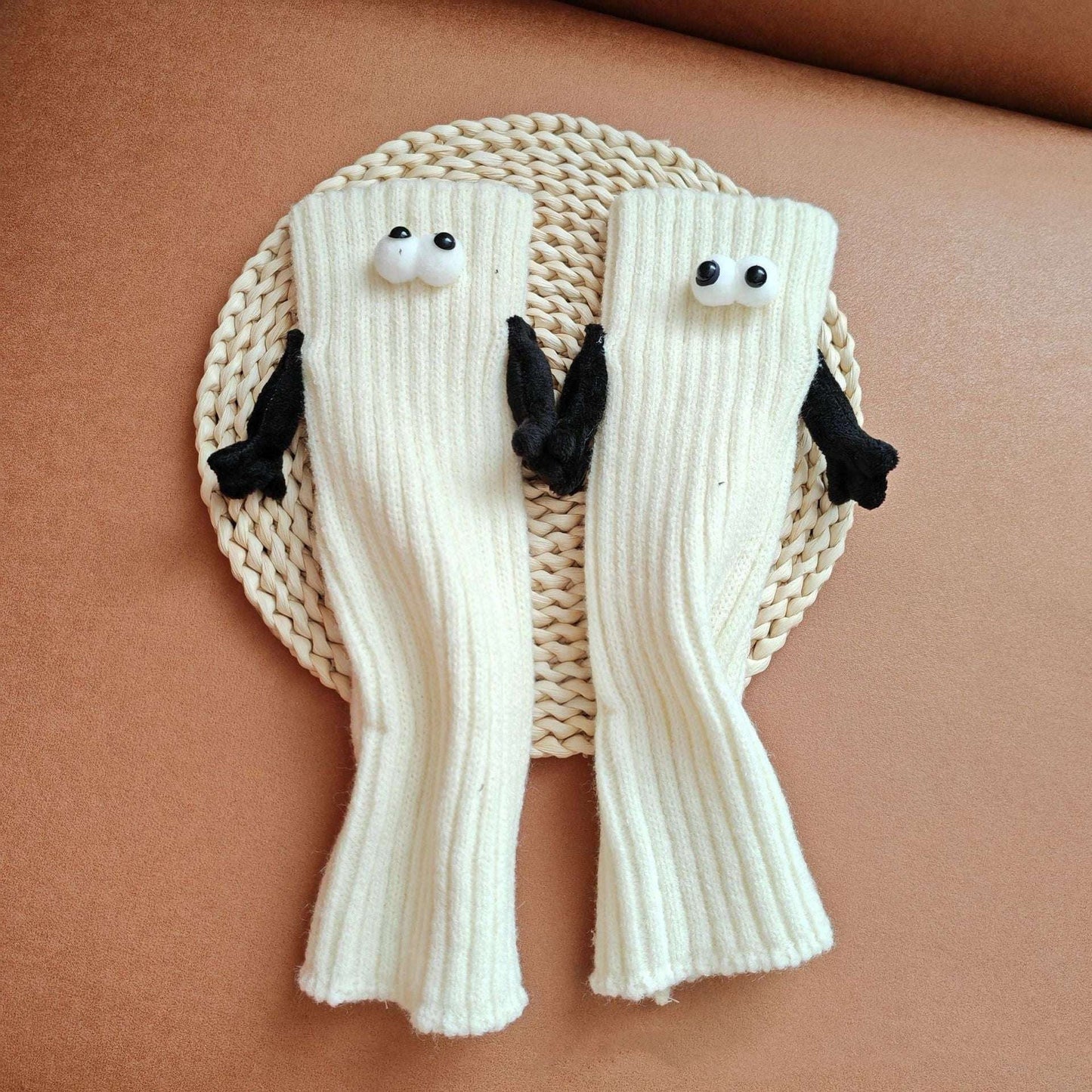 Couple Hand Holding Sock, Cute Pull Foot Sock, Magnetic Foot Socks - available at Sparq Mart