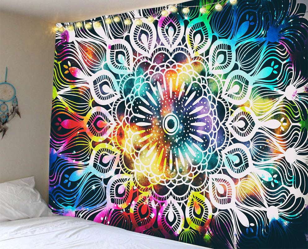 Beach Towel Blanket, Mandala Tapestry Decor, Printed Wall Tapestry - available at Sparq Mart