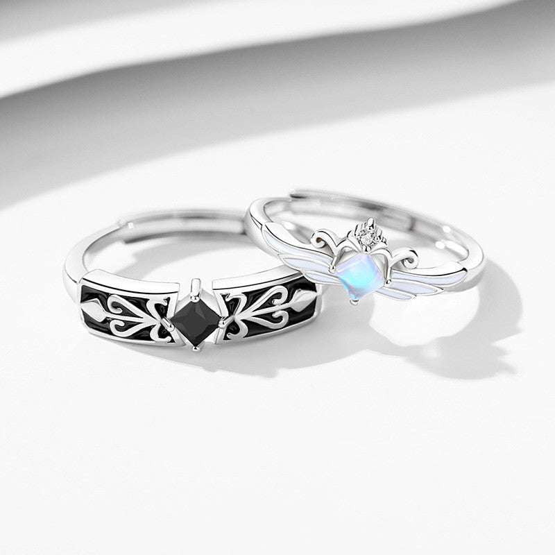 Couples Ring Set, His Hers Rings, Sterling Silver Pair - available at Sparq Mart