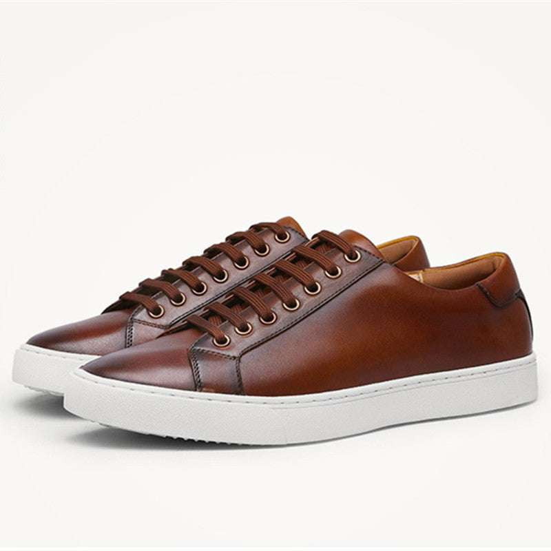 Casual Leather Footwear, Men's Cowhide Shoes, Soft Sole Casuals - available at Sparq Mart