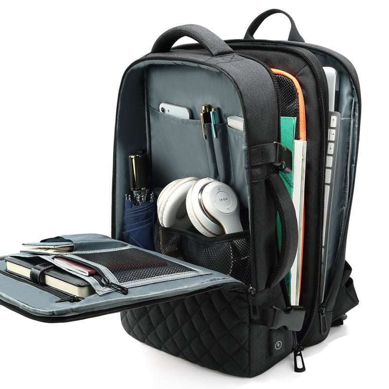 Business Backpack Grey, Men's Travel Bag, Oxford Business Backpack - available at Sparq Mart