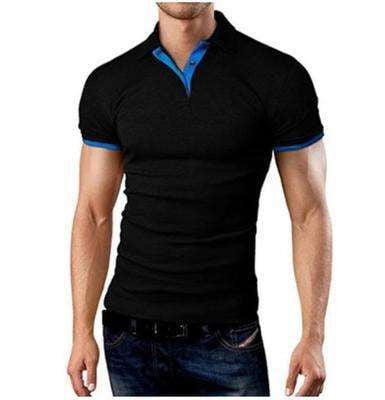 Casual Polo Shirt, Men's Contrast Polo, Polo T-Shirt Fashion - available at Sparq Mart