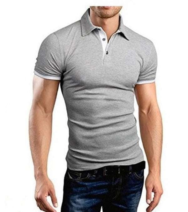 Casual Polo Shirt, Men's Contrast Polo, Polo T-Shirt Fashion - available at Sparq Mart