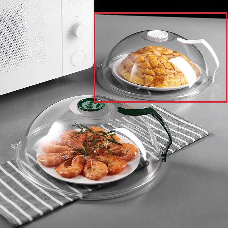 Dustproof Microwave Lid, Microwave Splash Guard, Transparent Food Cover - available at Sparq Mart