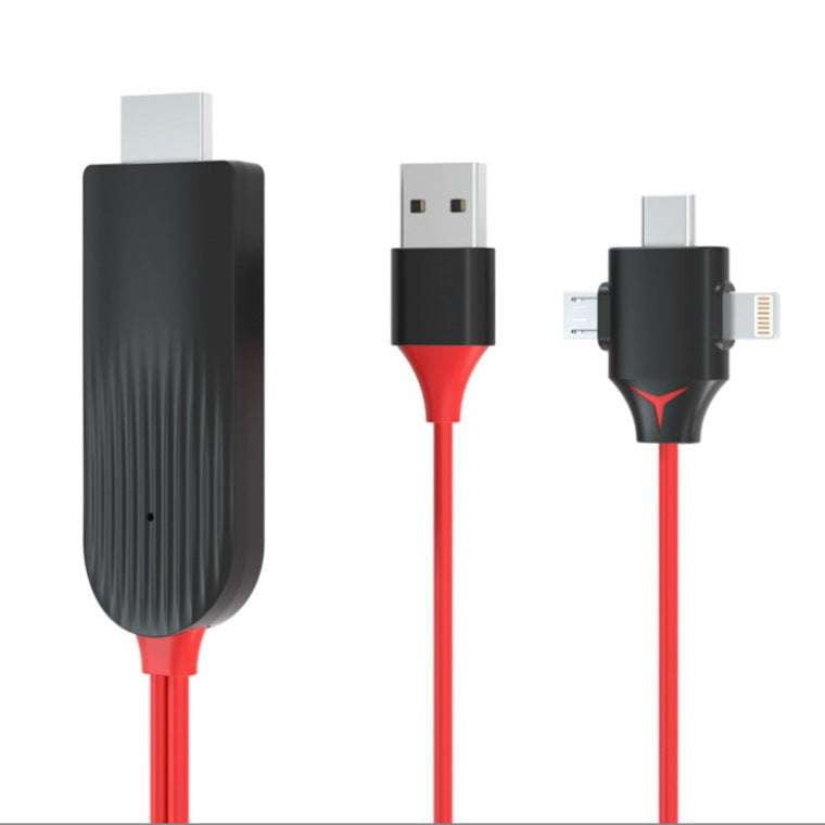 Mobile Phone Cable, Multi-Function Charger Cable, Three-In-One Cable - available at Sparq Mart